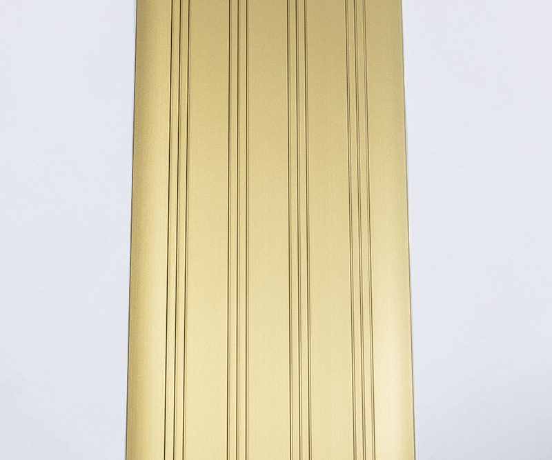 guldanodiserad tröskelplåt